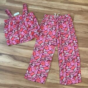 GAP girl 12/13 floral set